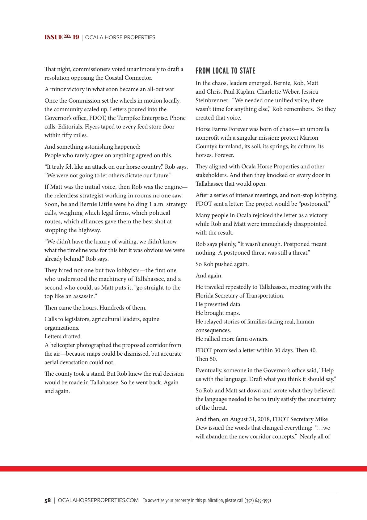 A Thin Red Line, spread 5, left page